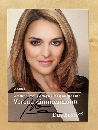 Verbotene liebe autogrammkarte - verbotene,