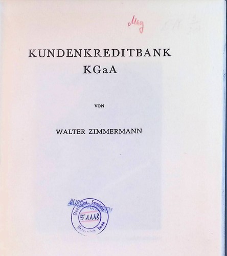 Kundenkreditbank kgaa - kundenkreditbank,,