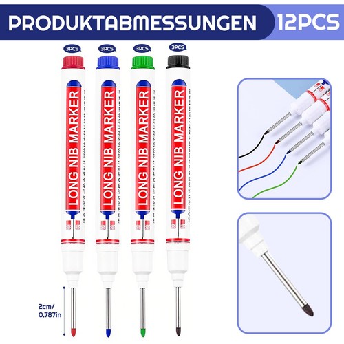 12pcs tieflochmarker baumarker - 12pcs,