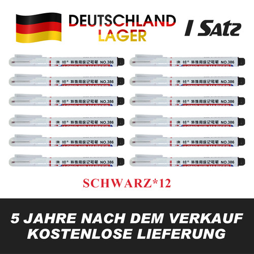 12x schwarz tieflochmarker - 12x,